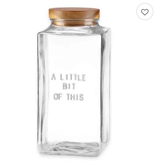 kate spade Other - kate spade A Little Bit Of This Glass Canister nwt